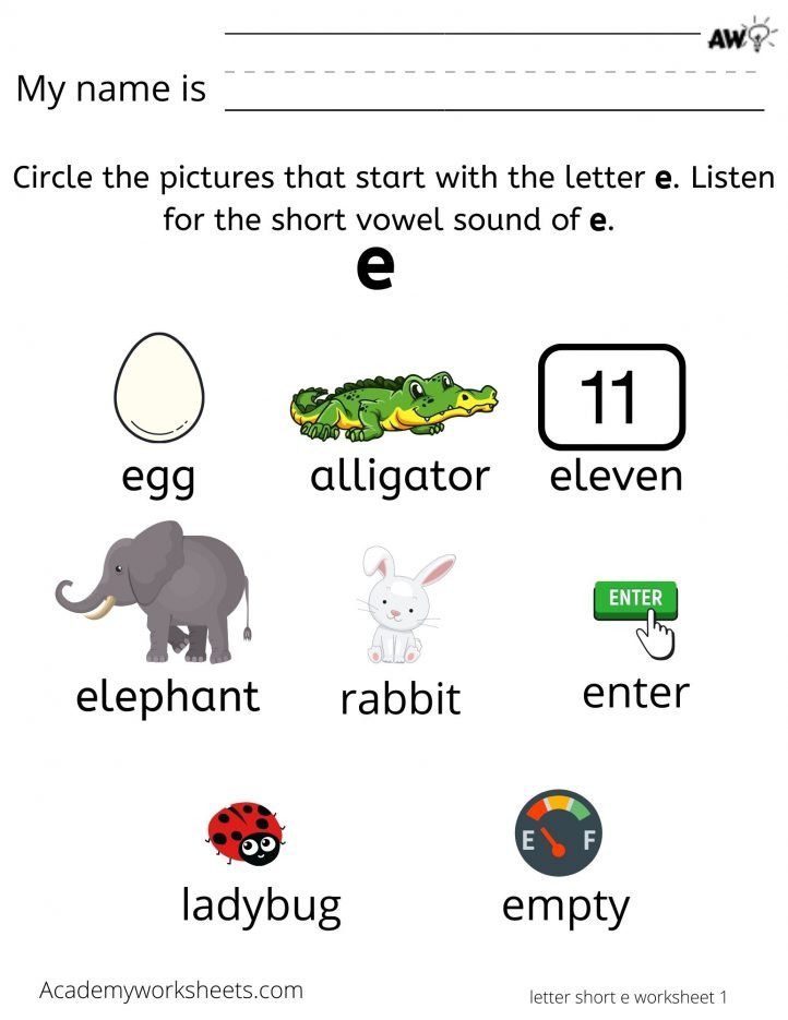 Find words that start with the letter e