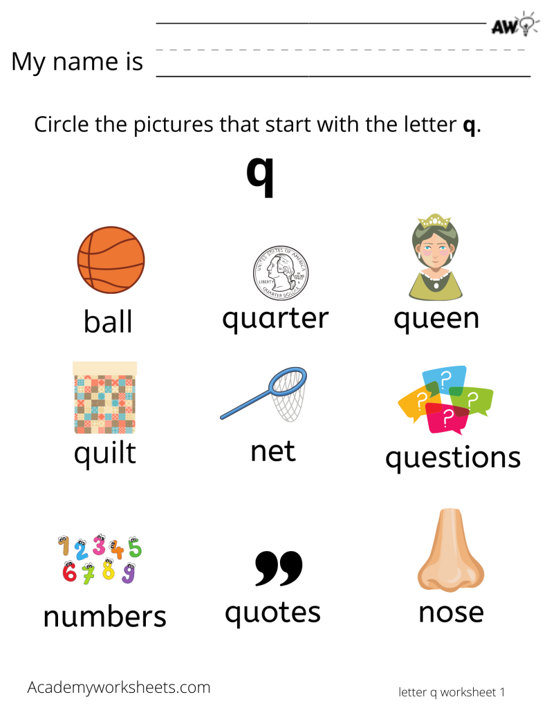 learn the letter Q q