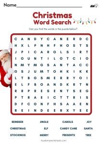 xmas puzzle holiday printable