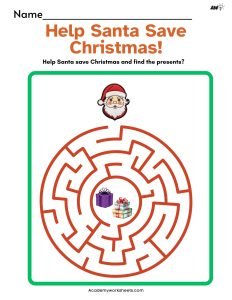 xmas maze puzzle holidays