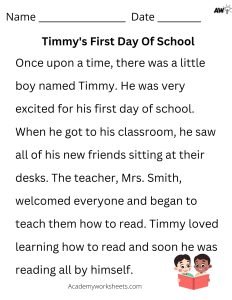 kindergarten reading