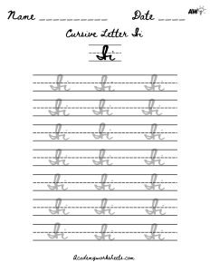 trace script alphabet