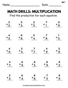 math drills