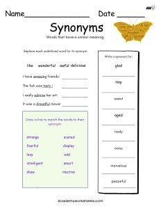 words with the same meaning